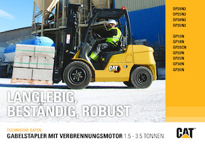 Carrelli elevatori frontali diesel Caterpillar DP25N3