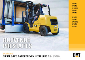 Carrelli elevatori frontali diesel Caterpillar DP40N3