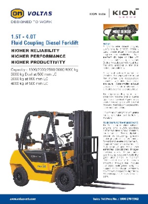 Carrelli elevatori frontali diesel OM DVX 15 FC