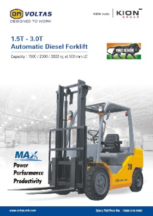 Carrelli elevatori frontali diesel OM DVX30 KAT