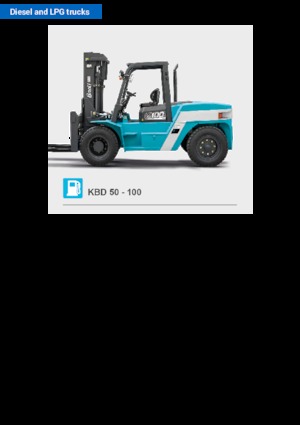 Carrelli elevatori frontali diesel Baoli KBD 100