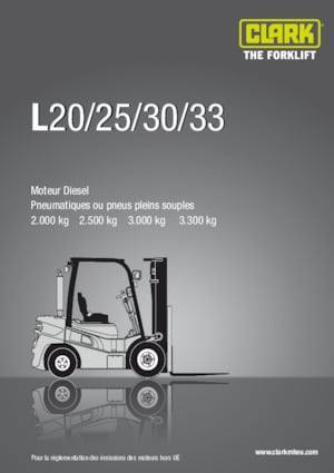 Carrelli elevatori frontali diesel Clark L33D