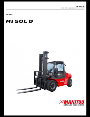 Carrelli elevatori frontali diesel Manitou MI 50 L D