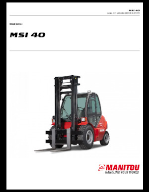 Carrelli elevatori frontali diesel Manitou MSI 40