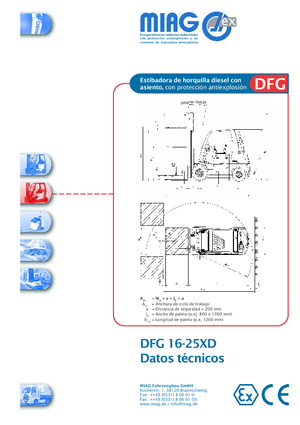Carrelli elevatori diesel antideflagranti Miag DFG 25 XD