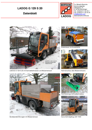 Veicoli comunali multiuso diesel Ladog G 129 N 20 E5