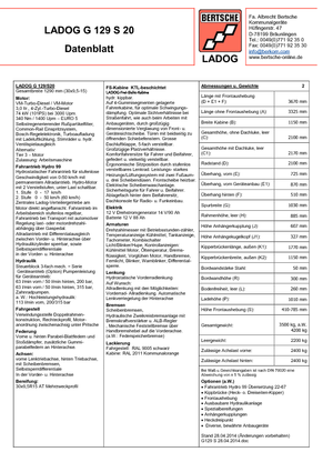 Veicoli comunali multiuso diesel Ladog G 129 S 20 E5