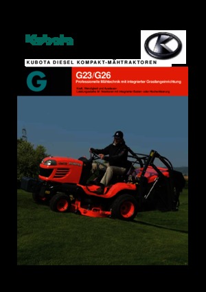 Veicoli comunali multiuso diesel Kubota G 23 LD