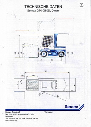 Sollevatori Telescopici Fissi Semax G 70 L-D
