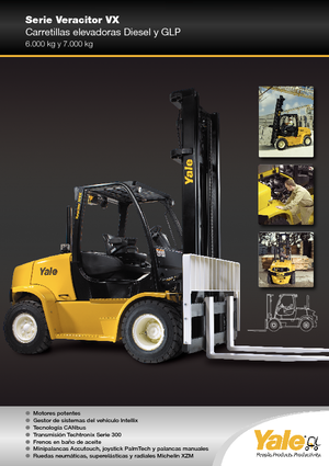 Carrelli elevatori frontali diesel Yale GDP 70 VX