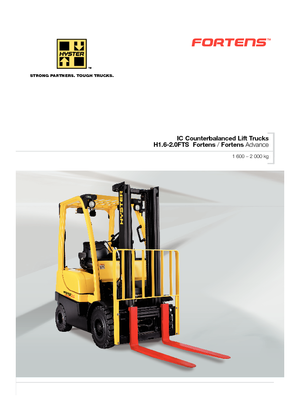 Carrelli elevatori frontali diesel Hyster H1.6FT