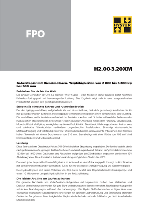 Carrelli elevatori frontali diesel Hyster H 3.00 XM