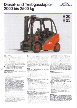 Carrelli elevatori diesel antideflagranti Linde H 25 D