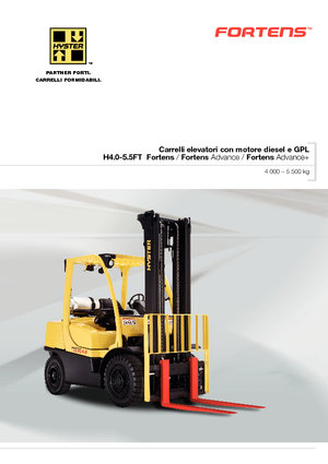 Carrelli elevatori frontali diesel Hyster H5.0FT