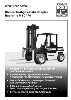 Carrelli elevatori frontali diesel Steinbock H 60 D