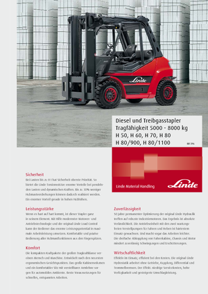 Carrelli elevatori frontali diesel Linde H80/900D