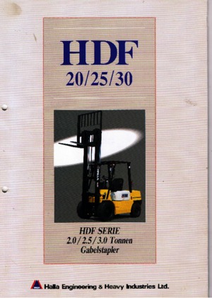 Carrelli elevatori frontali diesel Halla HDF 30