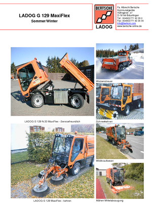 Veicoli comunali multiuso diesel Bertsche Ladog G 129 N 20