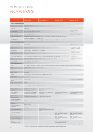 Veicoli comunali multiuso diesel Multicar M31 H HK