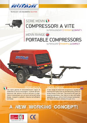 Compressori Protatili - Diesel, Elettrici, Benzina Rotair MDVN 25 AK 