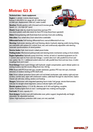 Veicoli comunali multiuso diesel Reform Werke Metrac G 3 X