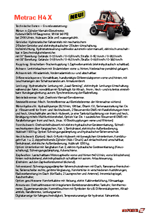 Veicoli comunali multiuso diesel Reform Werke Metrac H 4 X