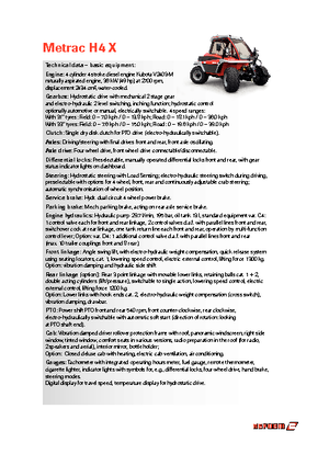 Veicoli comunali multiuso diesel Reform Werke Metrac H 4 X