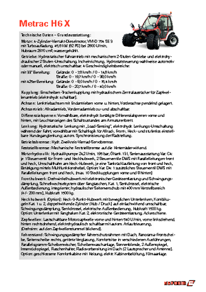 Veicoli comunali multiuso diesel Reform Werke Metrac H 6 X