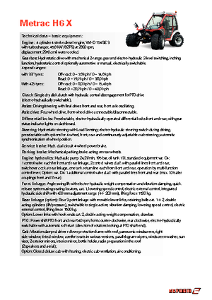 Veicoli comunali multiuso diesel Reform Werke Metrac H 6 X