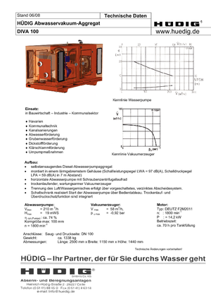 Motopompe autoadescanti Hüdig Diva 100