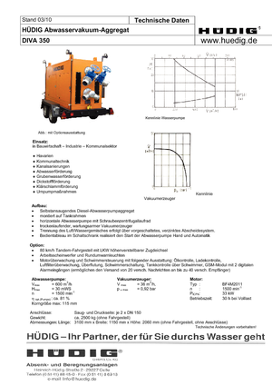 Motopompe autoadescanti Hüdig Diva 350 Whisper