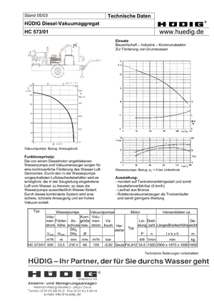 Motopompe autoadescanti Hüdig HC 573/01