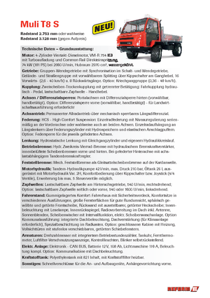 Veicoli comunali multiuso diesel Reform Werke Muli T 8 S