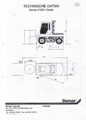 Sollevatori Telescopici Fissi Semax P 35 L-D