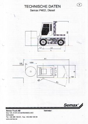 Sollevatori Telescopici Fissi Semax P 40 L-D
