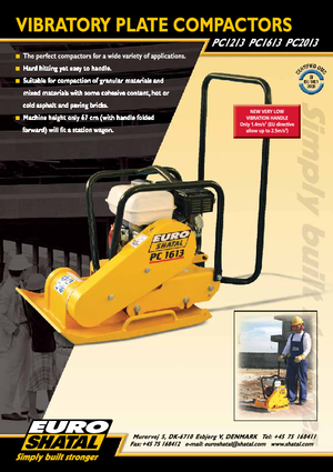 Piastre vibranti monodirezionali Shatal PC 2013