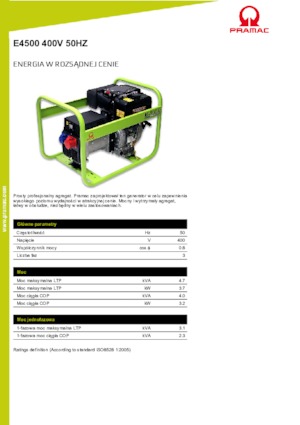 Generatori diesel PRAMAC Lifter E 4500 TYH