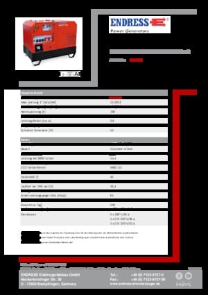 Generatori diesel Endress ESE 1008 HG ES DI ISO DUPLEX Silent Plus
