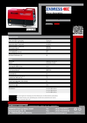 Generatori diesel Endress ESE 1204 DHS-GT ES ISO DI