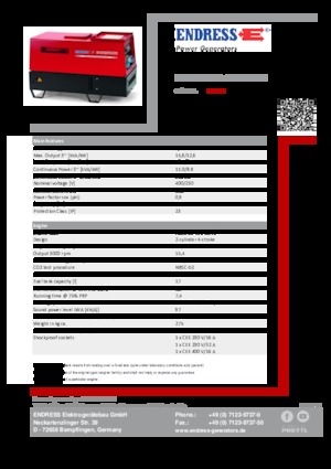 Generatori diesel Endress ESE 1204 DHS-GT ES ISO DI
