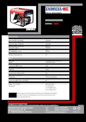 Generatori diesel Endress ESE 1506 DLS ES DI