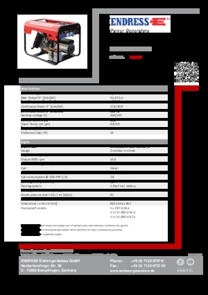 Generatori diesel Endress ESE 1506 DLS ES DI