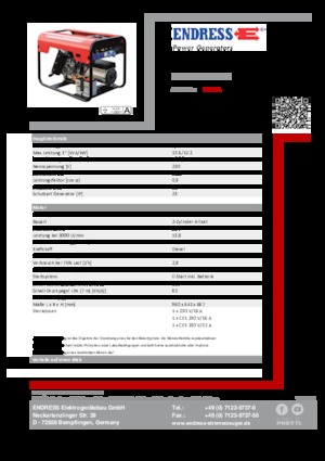 Generatori diesel Endress ESE 1506 LS ES DI