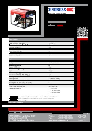 Generatori diesel Endress ESE 1506 LS ES DI