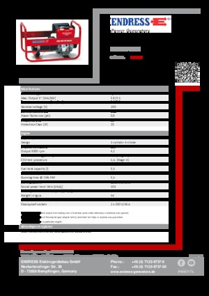 Generatori diesel Endress ESE 404 YS DI