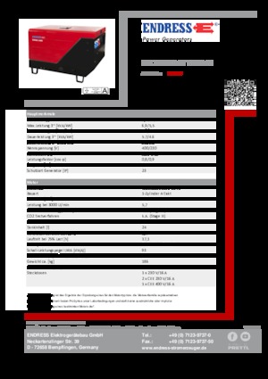 Generatori diesel Endress ESE 706 DYS-GT ES ISO DI