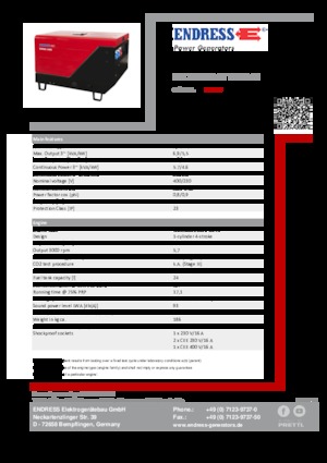 Generatori diesel Endress ESE 706 DYS-GT ES ISO DI