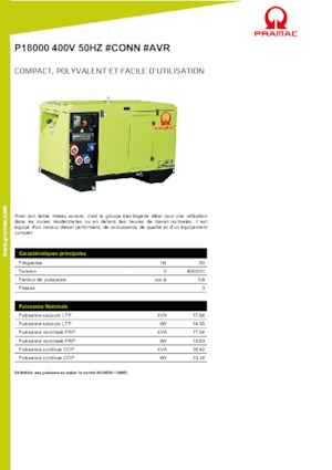 Generatori diesel PRAMAC Lifter P 18000 TYA