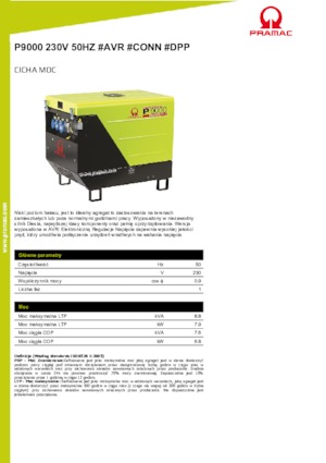 Generatori diesel PRAMAC Lifter P 9000