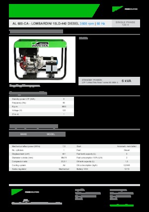 Generatori diesel INMESOL AL 600-CA